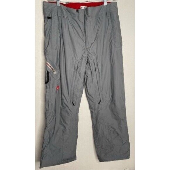 Spyder Team Venom Waterproof Ski Snowboard Pants Men Size Large Gray Zip - Picture 1 of 13